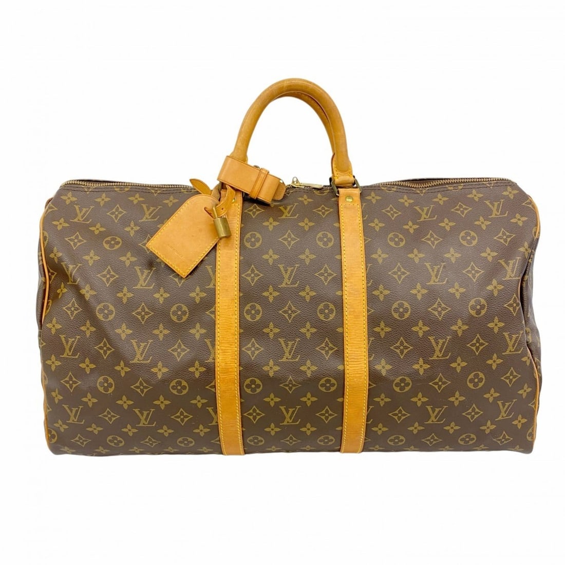 Louis Vuitton Monogram Keepall 55 Boston Bag M41424 Brown Men's/Women's P2030656 (1 of 11)