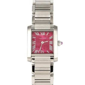 Cartier Tank Française Small Watch, 2006 Christmas Limited Edition, W51030Q3, Stainless Steel,