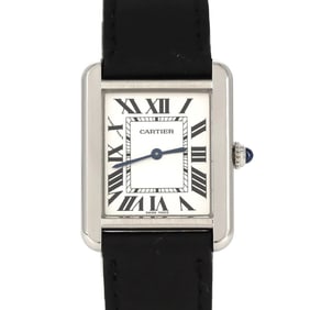 Cartier Tank Solo SM W5200005 Stainless Steel Quartz Watch