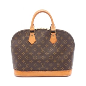 Louis Vuitton Alma PM Handbag, Coated Canvas and Leather, Monogram, Women's, Brown, M51130