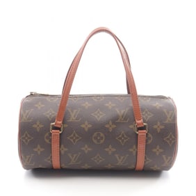 Louis Vuitton Papillon 26 Old Model Handbag, Coated Canvas and Leather, Monogram, Women's, Brown,