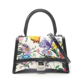 Balenciaga, Gucci x Balenciaga Hacker Project Flora Hourglass handbag, canvas and leather, women's,