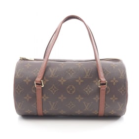Louis Vuitton Papillon 26 Old Model Handbag, Coated Canvas and Leather, Monogram, Women's, Brown,