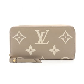 Louis Vuitton Zippy Wallet, Monogram Empreinte Leather, Two-Tone Round Long Women's, Beige/Ivory,