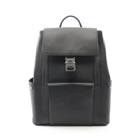 Christian Dior Dior Saddle Bag Backpack, Leather, Men's, Black