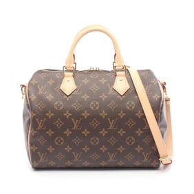 Louis Vuitton Speedy Bandouliere 30 Handbag, Coated Canvas and Leather, Monogram, Women's, Brown,