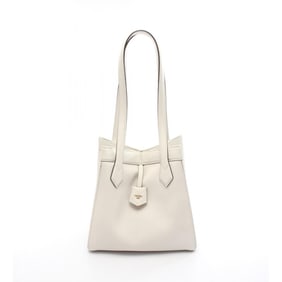 Fendi ORIGAMI MEDIUM Tote Bag in White Leather, Women's, 8BH414