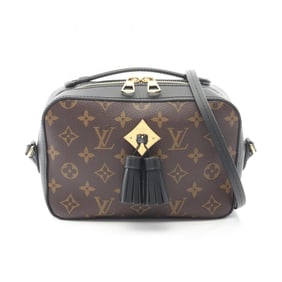Louis Vuitton Saintonge Shoulder Bag, Coated Canvas and Leather, Monogram, Women's, Brown Black,