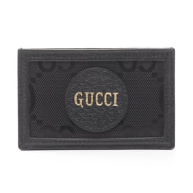 Gucci Off the Grid GG Pattern Business Card Case, Canvas and Leather, Men's, Black, 625578