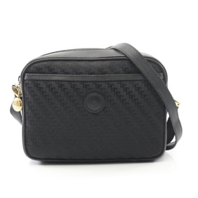 Gucci Shoulder Bag, Canvas and Leather, Women's, Black, 007.115.0162