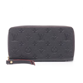 Louis Vuitton Zippy Wallet, Monogram Empreinte Leather, Round Long Women's, Navy and Red, M62121