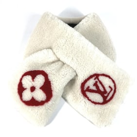 LOUIS VUITTON M70434 Monogram Flower LV Logo Echarpe Shirring Darling Stole Fur Tippet Scarf