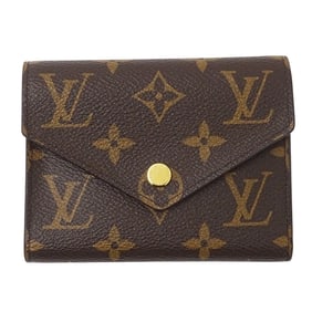 Louis Vuitton Monogram Tri-fold Wallet, Women's Portefeuille Victorine, Fuchsia, M41938, Brown,