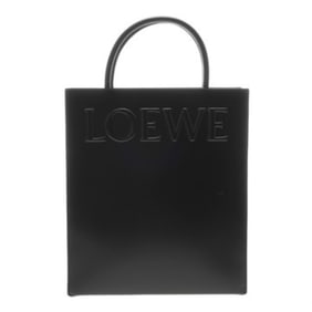 LOEWE Standard A4 Black A933R18X14 Women's Leather Tote Bag, Unused, Ginzo