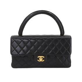 CHANEL Matelasse Bag, for Parents Only, Black Lambskin with Gold Hardware