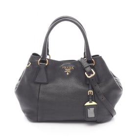 Prada Vitello Dino handbag, leather, women's, black
