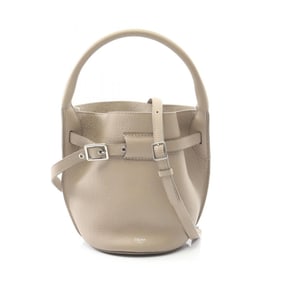 Celine Big Bag, Bucket Nano Handbag, Leather, Women's, Beige
