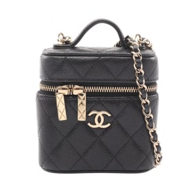 CHANEL Matelasse Shoulder Bag in Caviar (Grained Calfskin) for Women, Black