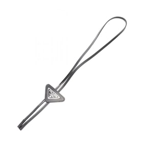 Prada SAFFIANO TRIANG Tie, Saffiano Leather, Men's, Black