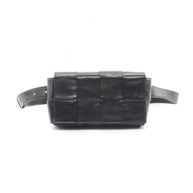 Bottega Veneta Cassette Belt Bag, Waist Body Leather, Men's, Black, 651053