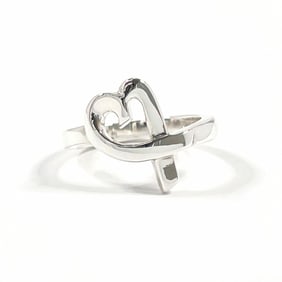 TIFFANY & Co. Tiffany Loving Heart Paloma Picasso Ring, 925 Sterling Silver, Size 11, Women's
