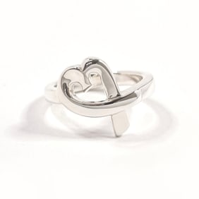 TIFFANY & Co. Tiffany Loving Heart Paloma Picasso Ring, 925 Sterling Silver, Size 9, Women's