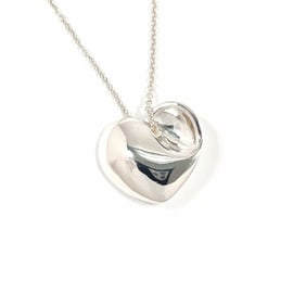 TIFFANY & Co. Tiffany Folded Heart Necklace, 925 Sterling Silver, Women's