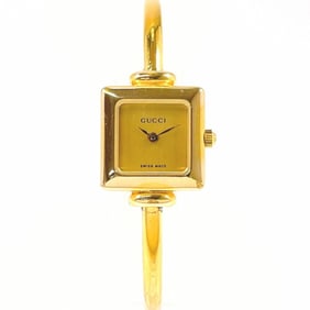 GUCCI 1900L Women's Watch, Stainless Steel/Stainless Steel, Gold Quartz Movement, Dial