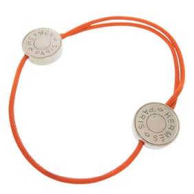 Excellent condition Hermes Serie cord bracelet in metal, orange, 0534