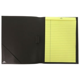 Hermes Excellent condition Hermès Togo leather memo pad, chocolate, K stamped, brown notebook