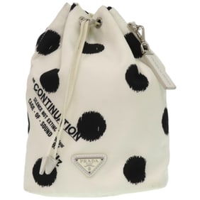 Excellent condition Prada drawstring pouch by Raf Simons, Isetan 2021, 1NA369, nylon and eco-nylon,