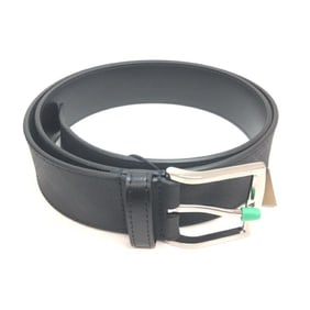 BURBERRY Leather Belt 100 Charcoal Black 8015578 Burberry