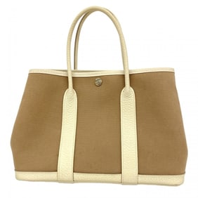 Hermes Hermès Garden TPM Toile Officier Etoupe Tote Bag with Clé T Stamp for Women
