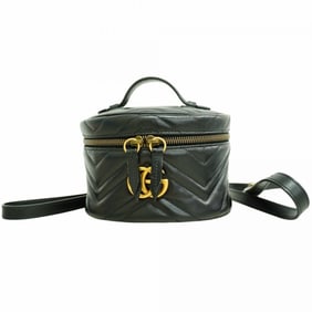 Gucci GG Marmont Backpack/Daypack 598594 Leather Black Women's