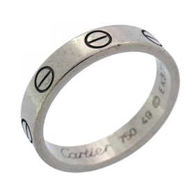Cartier Mini Love Ring, 18K White Gold, #49, Women's