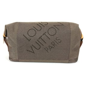 LOUIS VUITTON M93089 Damier Geant Truth Albatross Makeup Pouch, Cosmetic Bag, Second Canvas, Men's,