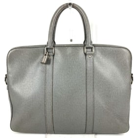 LOUIS VUITTON M30640 Taiga Porte-Document Voyage PDV Tote Bag, Business Leather, Glacier Gray, for