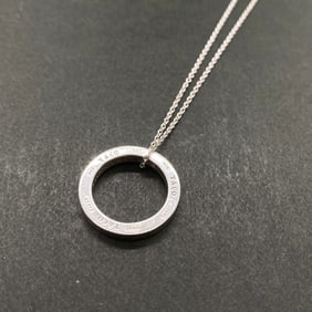 TIFFANY & Co. Tiffany Circle Pendant Necklace, 3.8g, 925 Sterling Silver, Women's