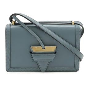 LOEWE Barcelona Shoulder Bag, Pochette, Clutch Leather, Blue Gray