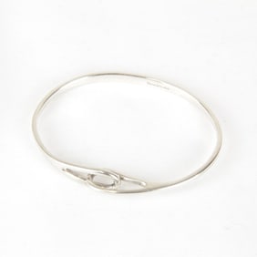 TIFFANY & Co. Tiffany 925 Double Loop Bracelet, 15.1g, Sterling Silver, Women's