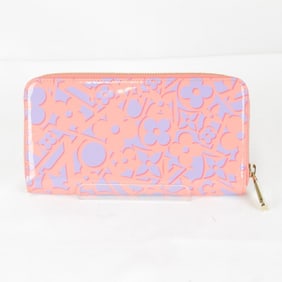 LOUIS VUITTON M90124/CA4133 Vernis Suite Monogram Long Wallet Pink/Blue Women's