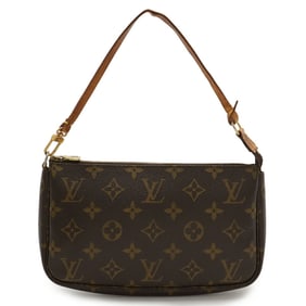LOUIS VUITTON Monogram Pochette Accessoires Pouch Handbag M51980