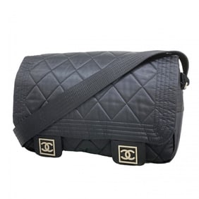 Chanel Sport Shoulder Bag, Nylon, Black, Women's