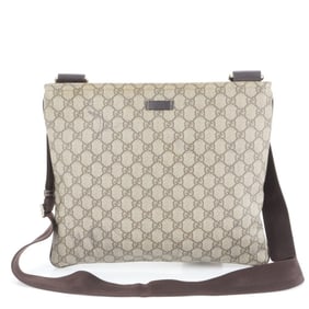 Gucci GG Supreme 201446 Leather Messenger Shoulder Bag for Men with Control Card