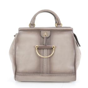 Gucci Horsebit 296900 Leather Tote Bag with Shoulder and Hand Strap, Gold Hardware, Women's