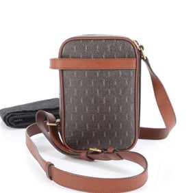 Yves Saint Laurent YSL Monogram Leather Shoulder Bag/Crossbody Bag, Brown, Women's