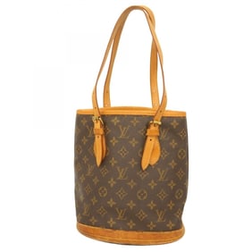 Louis Vuitton Monogram Bucket PM Tote Bag M42238 Brown Women's