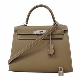 Hermes Hermès Kelly 28 handbag, Epsom leather, D stamped, 2-way bag for women