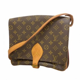 Louis Vuitton Monogram Cartouchiere GM Shoulder Bag M51252 Brown Women's