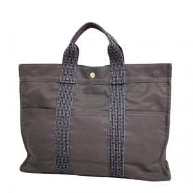 Hermes Hermès Air Line MM Tote Bag, Canvas, Gray, Women's